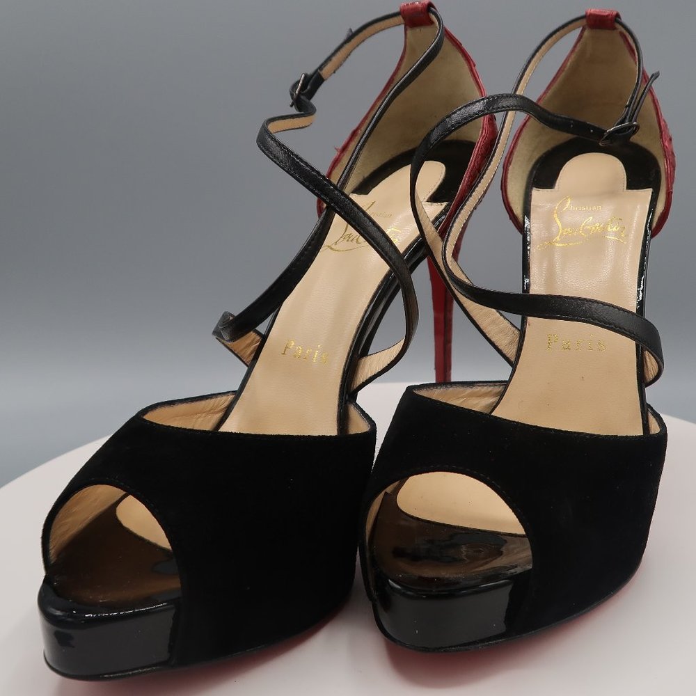 Christian Louboutin platform strappy heels
